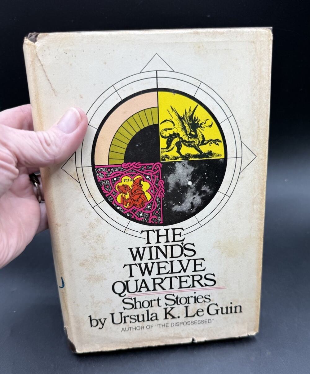 The Wind's Twelve Quarters - Ursula K Le Guin 1975 Vintage Book Club Ed. HCDJ